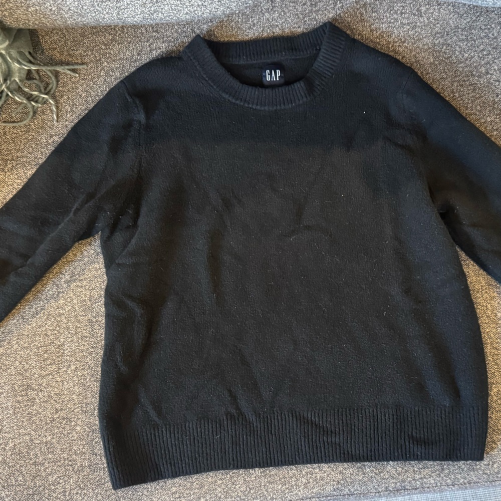 GAP Black Knit Crewneck Sweater